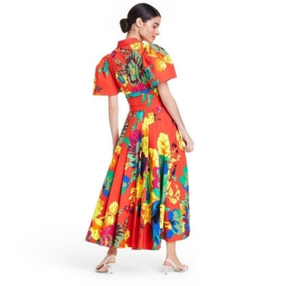 Christopher John Rogers x Target bright floral long maxi dress - Picture 5 of 13
